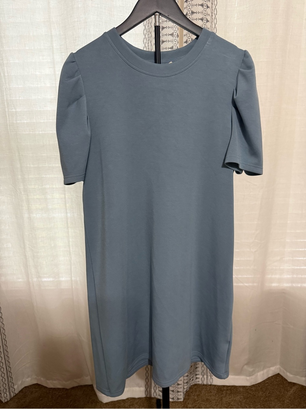 Cynthia Rowley Dusty Blue Midi Shift Dress